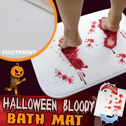 🎁Early Halloween Sale🎃-Halloween Bloody Color Changing Bath Mat